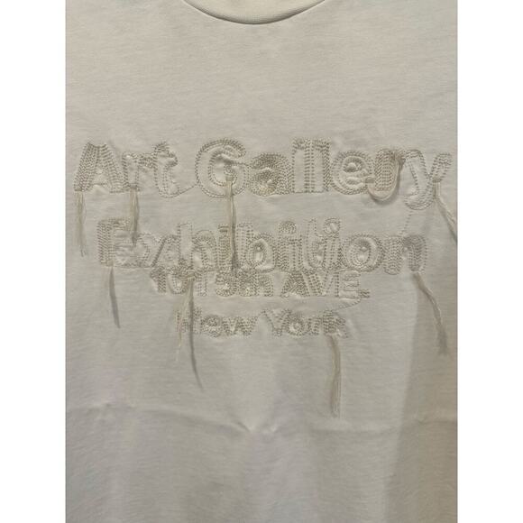 Zara Art Gallery Exhibition Tee 100% cotton large pre-owned casual - Picture 4 of 6